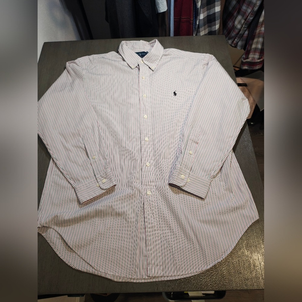Polo Ralph Lauren Men's Long Sleeve Striped Button Shirt Classic Fit 16.5 32/33 - Picture 2 of 11
